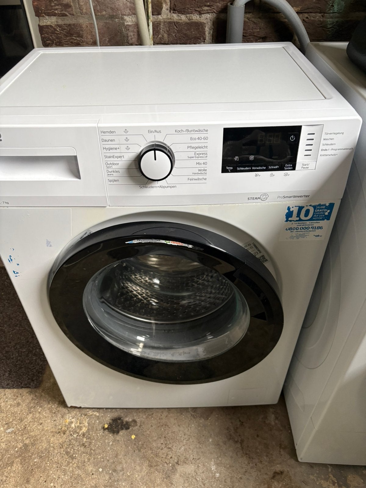 Beko WML71465S Wasmachine (7kg) – ProSmart Inverter & Stoom, Ophalen