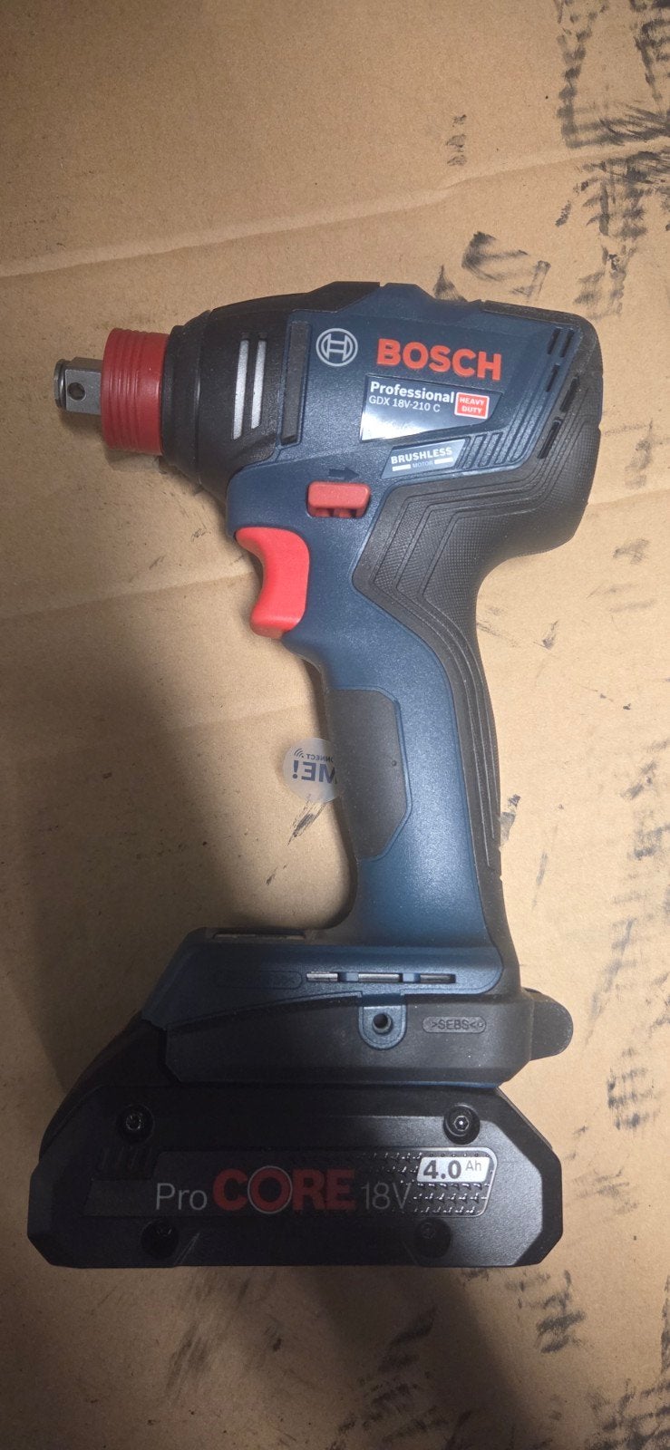 Bosch Professional GDX 18V-210 C Accu Slagmoersleutel, Verzenden, Nieuw, 600 watt of meer, Overige typen