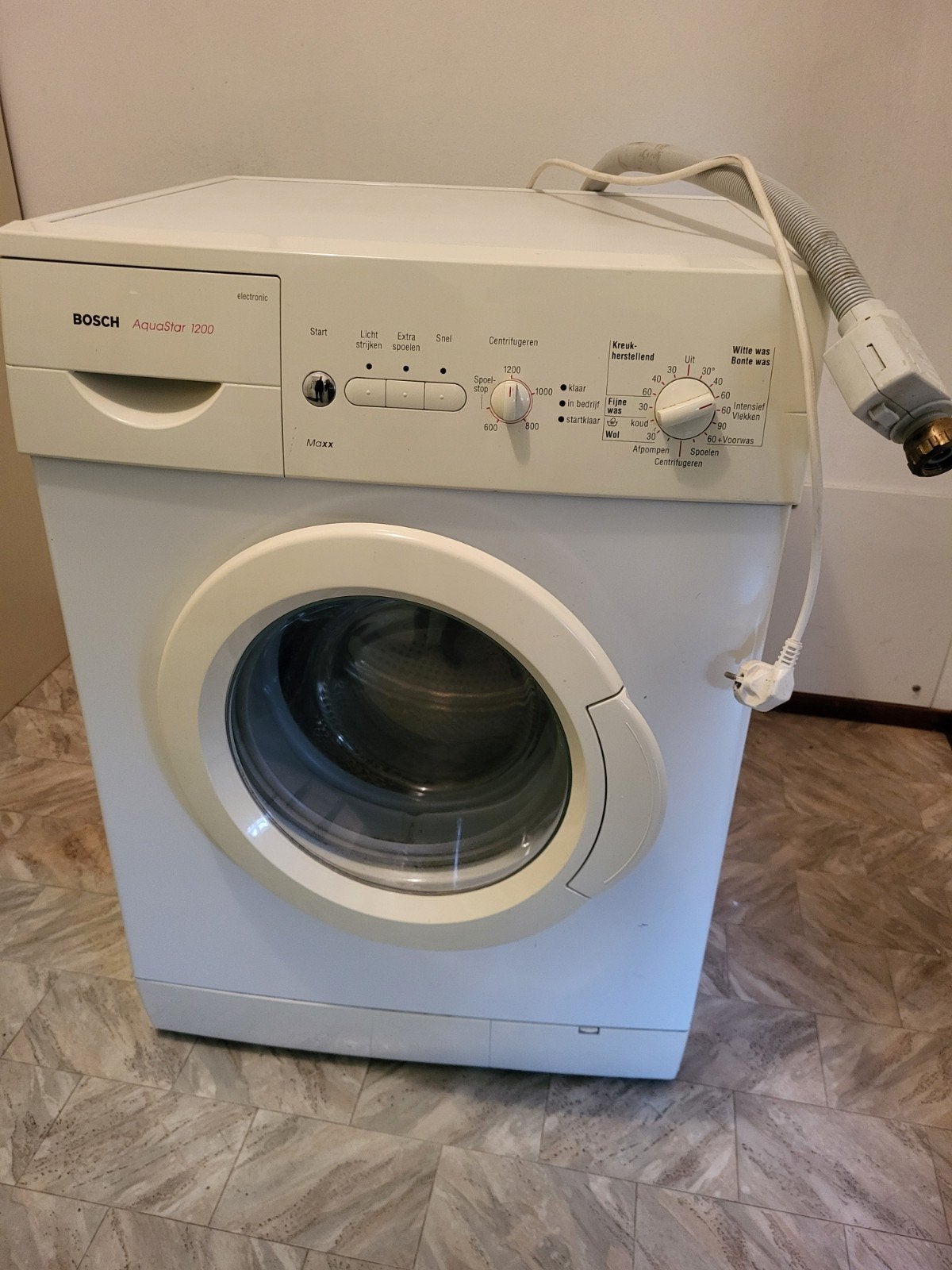 Bosch AquaStar 1200 Wasmachine - Goede Staat, Ophalen, Gebruikt, Voorlader, 85 tot 90 cm