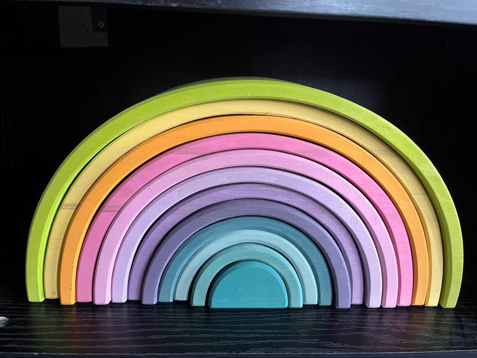 Grimm’s houten regenboog groot | montessori speelgoed, Ophalen, Zo goed als nieuw, Overige typen