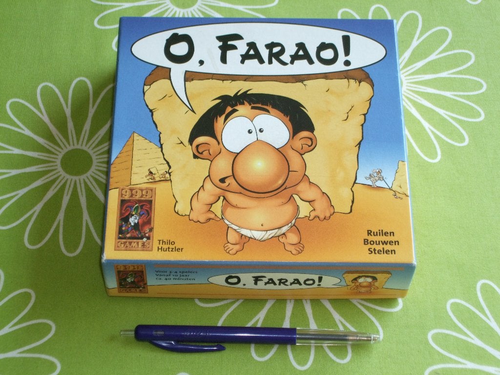 O Farao! - Ruilen Bouwen Stelen, Hobby en Vrije tijd, Vijf spelers of meer, Ophalen of Verzenden, Zo goed als nieuw