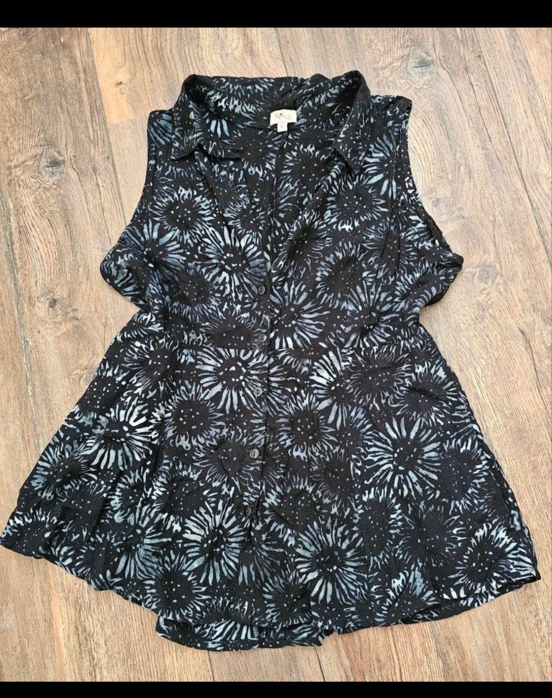 Heart prachtige blouse maat L in zeer goede staat., Ophalen of Verzenden, Zo goed als nieuw, Maat 42/44 (L), Zwart