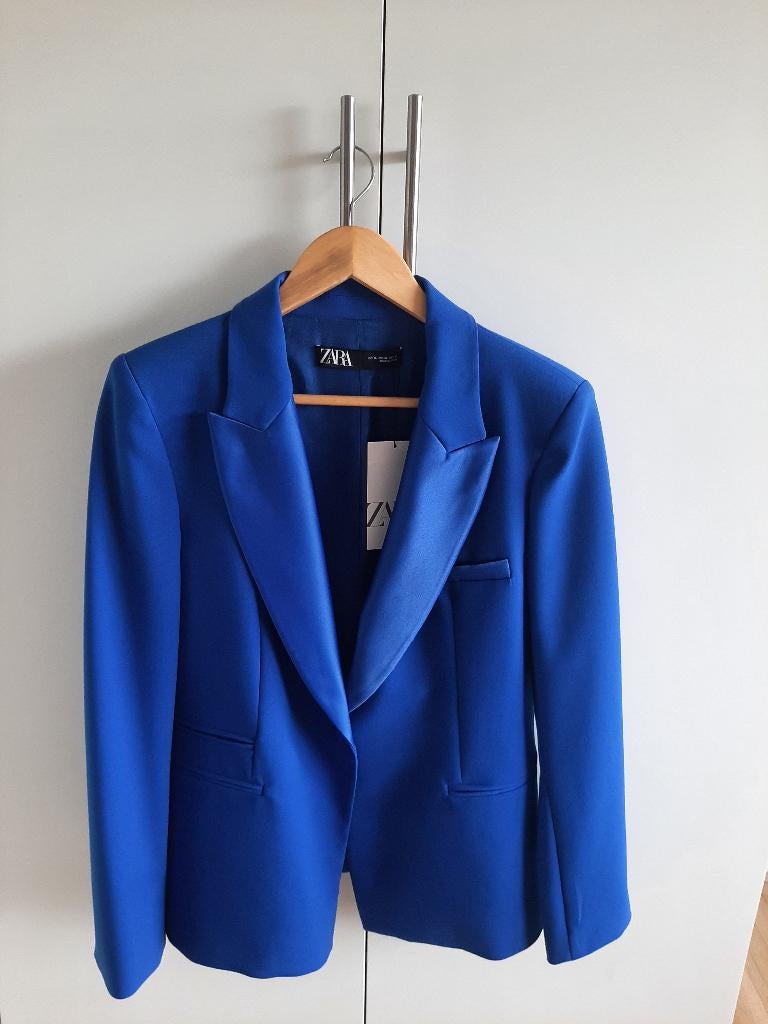 Zara Blazer Nieuw, Blauw, Maat 46/48 (XL) of groter, Nieuw, Ophalen of Verzenden