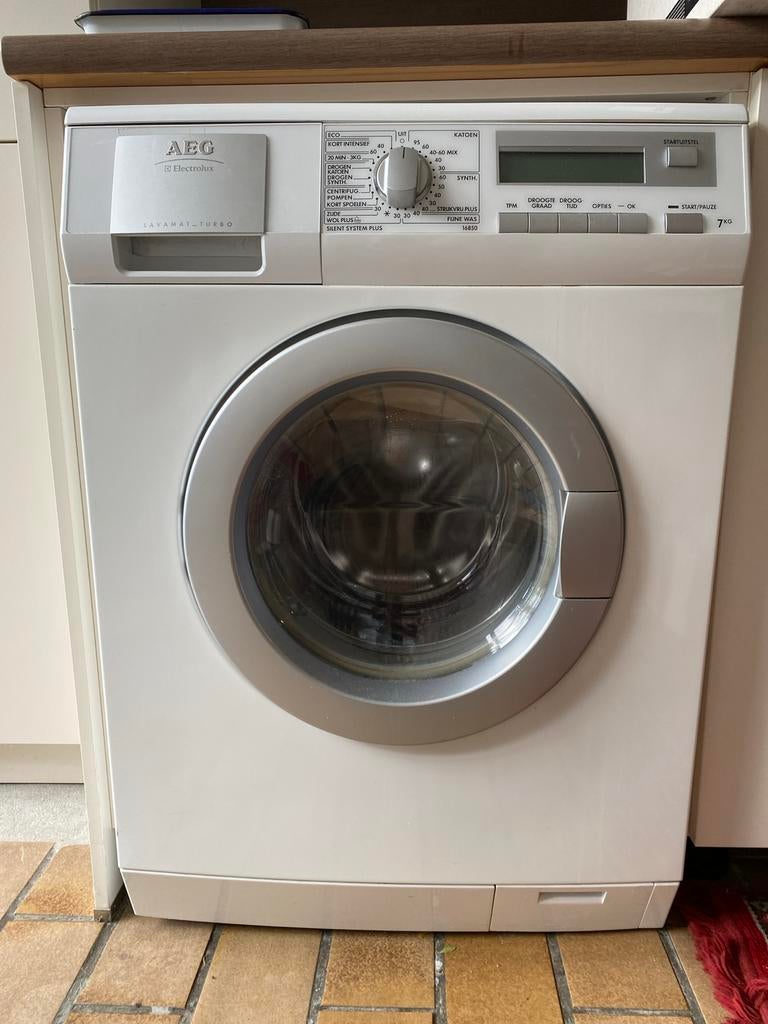 AEG Lavamat Turbo 16850 Wasmachine - 7KG, Ophalen, Gebruikt, Voorlader, Kort programma