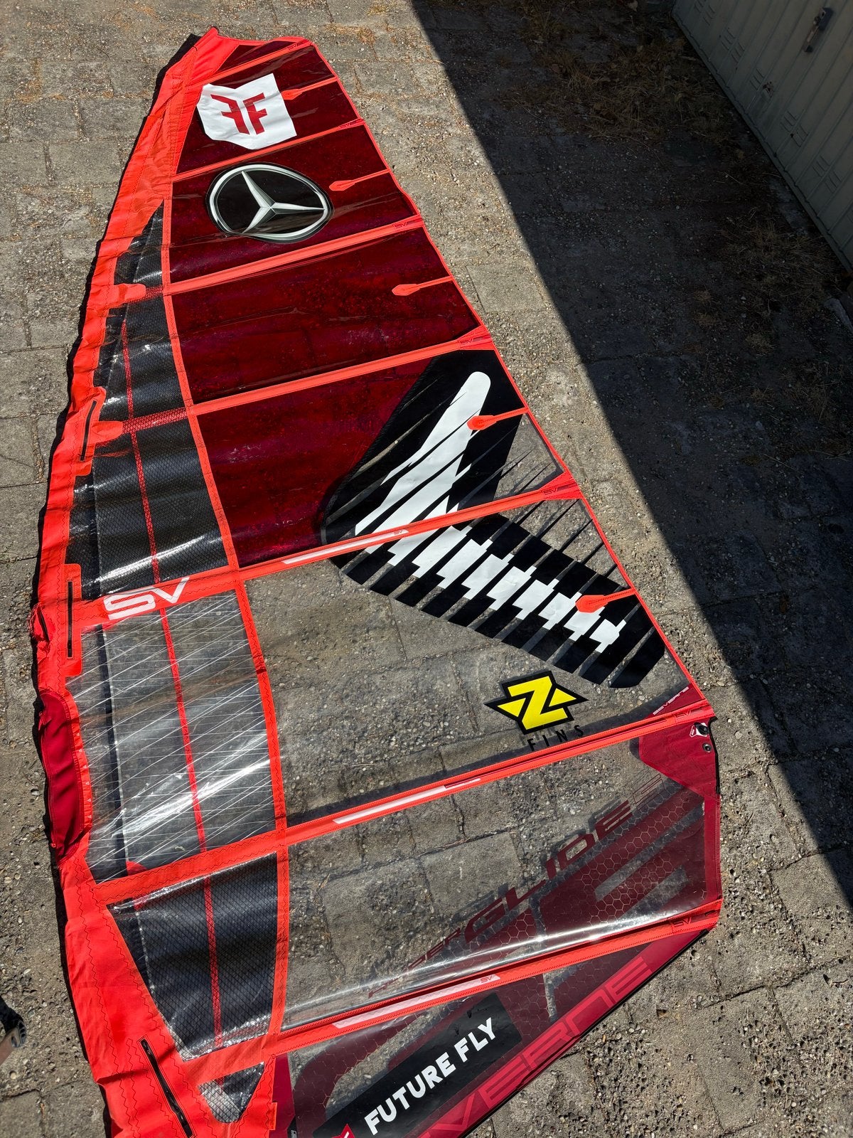 Severne HyperGlide5, 8.0 windsurfzeil - Beschadigd, Watersport en Boten, Ophalen, Gebruikt, Zeil, 8 m² of meer
