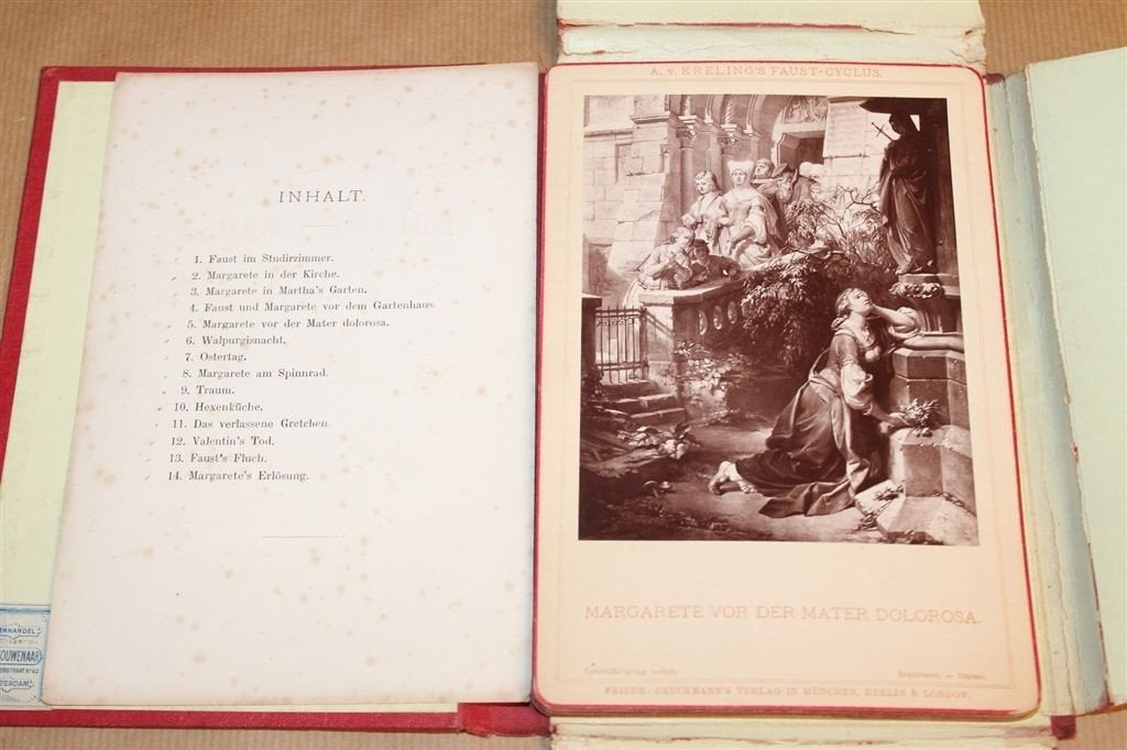 Goethe Faust Illustraties ca. 1870 — 13 Platen Zeldzaam, Antiek en Kunst, Ophalen of Verzenden