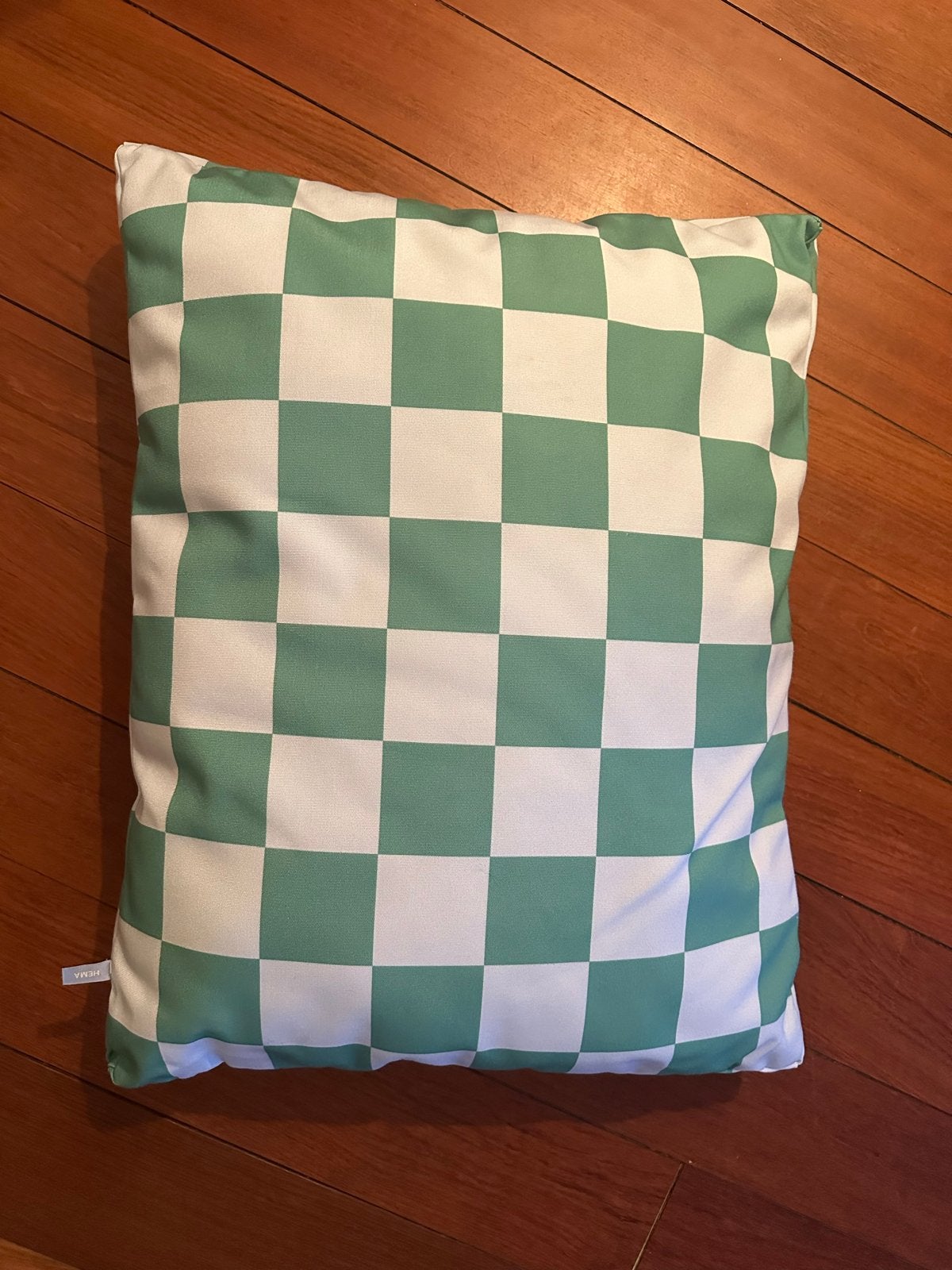 Dierenkussen geruit 50x65 cm, Ophalen, Nieuw, Groen, Rechthoekig