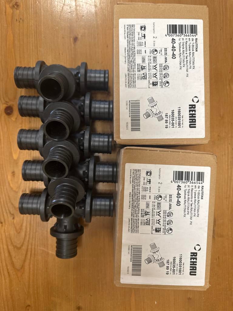 REHAU RAUTITAN PX T-stuk 40-40-40 (9 stuks), Pvc, Overige typen, Nieuw, Ophalen of Verzenden