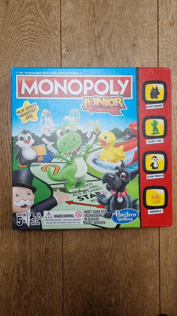 Monopoly junior, Een of twee spelers, Ophalen, Zo goed als nieuw, Hasbro Gaming