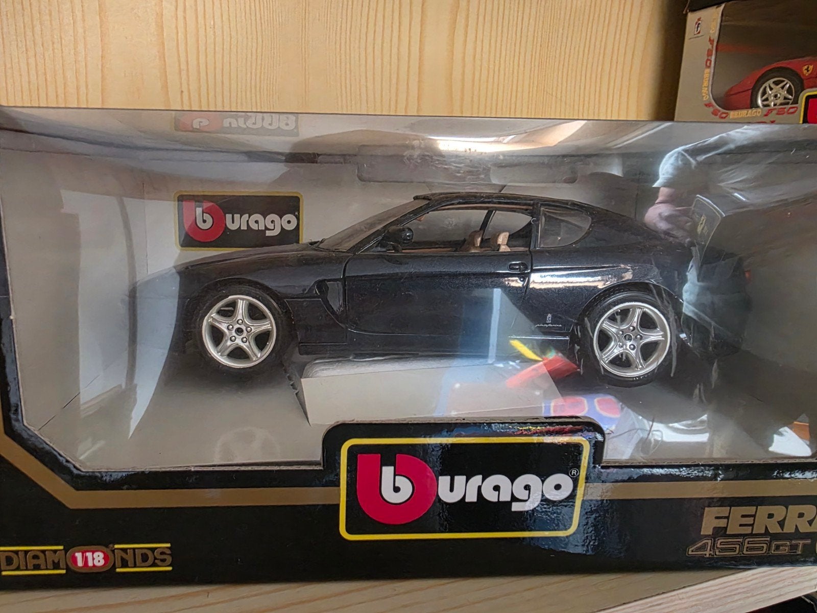 Burago Ferrari 456GT (1992) modelauto 1:18, Hobby en Vrije tijd, Modelauto's | 1:18, Ophalen of Verzenden, Gebruikt, Auto, Bburago