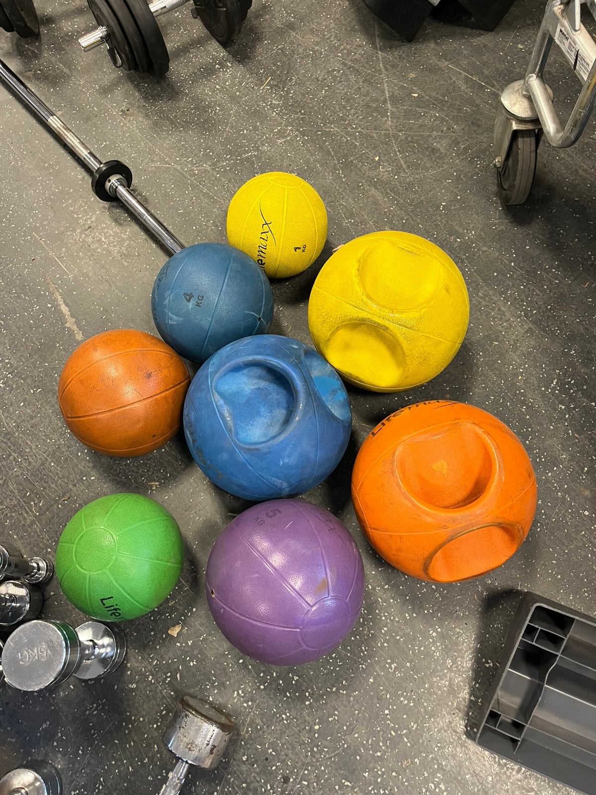 Lifemaxx gewicht ballen 1-10 kg gewichten bal, Ophalen, Gebruikt, Lifemaxx, Gewicht ballen