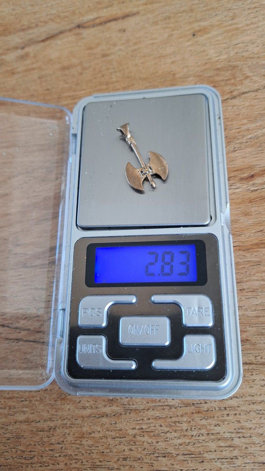 14 Karaats Gouden Strijdbijl Hanger - 2.83 gram, Ophalen of Verzenden, Gebruikt