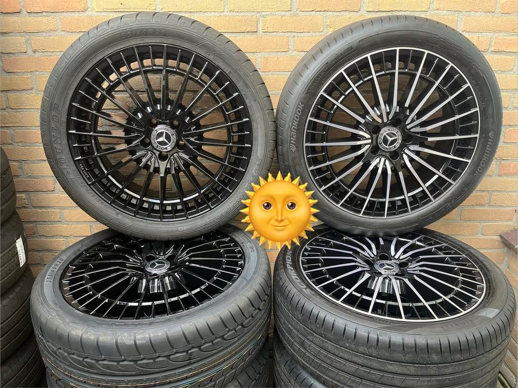 NIEUWE 20” Mercedes Vito V-klasse EQV zomersetjes TPMS., Auto-onderdelen, Banden en Velgen, Bestelwagen, 255 mm, Banden en Velgen