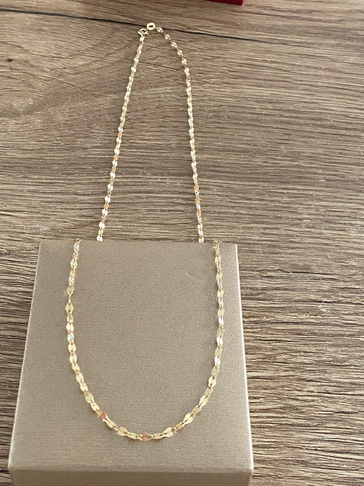14 karaat gouden ketting 585 goud, Sieraden, Tassen en Uiterlijk, Kettingen, Nieuw, Goud, Goud, Ophalen of Verzenden