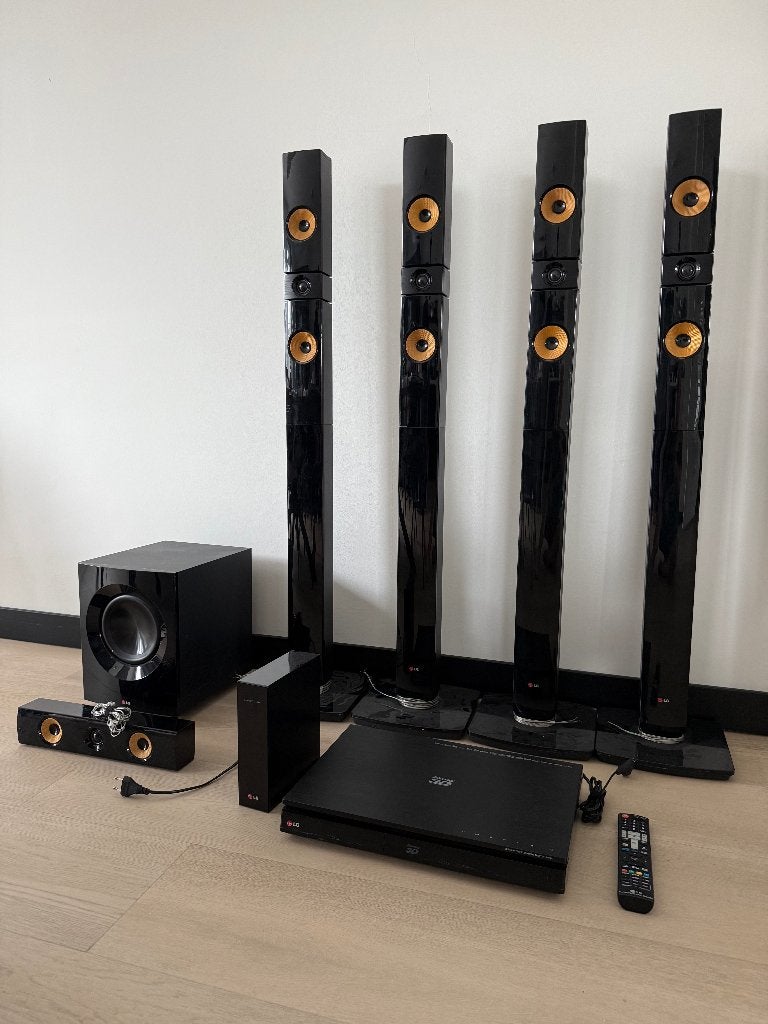 LG BH7530TW 5.1 Home Cinema Set – Blu-ray 3D – Complete Set, Gebruikt, Blu-ray-speler, 70 watt of meer, 5.1-systeem