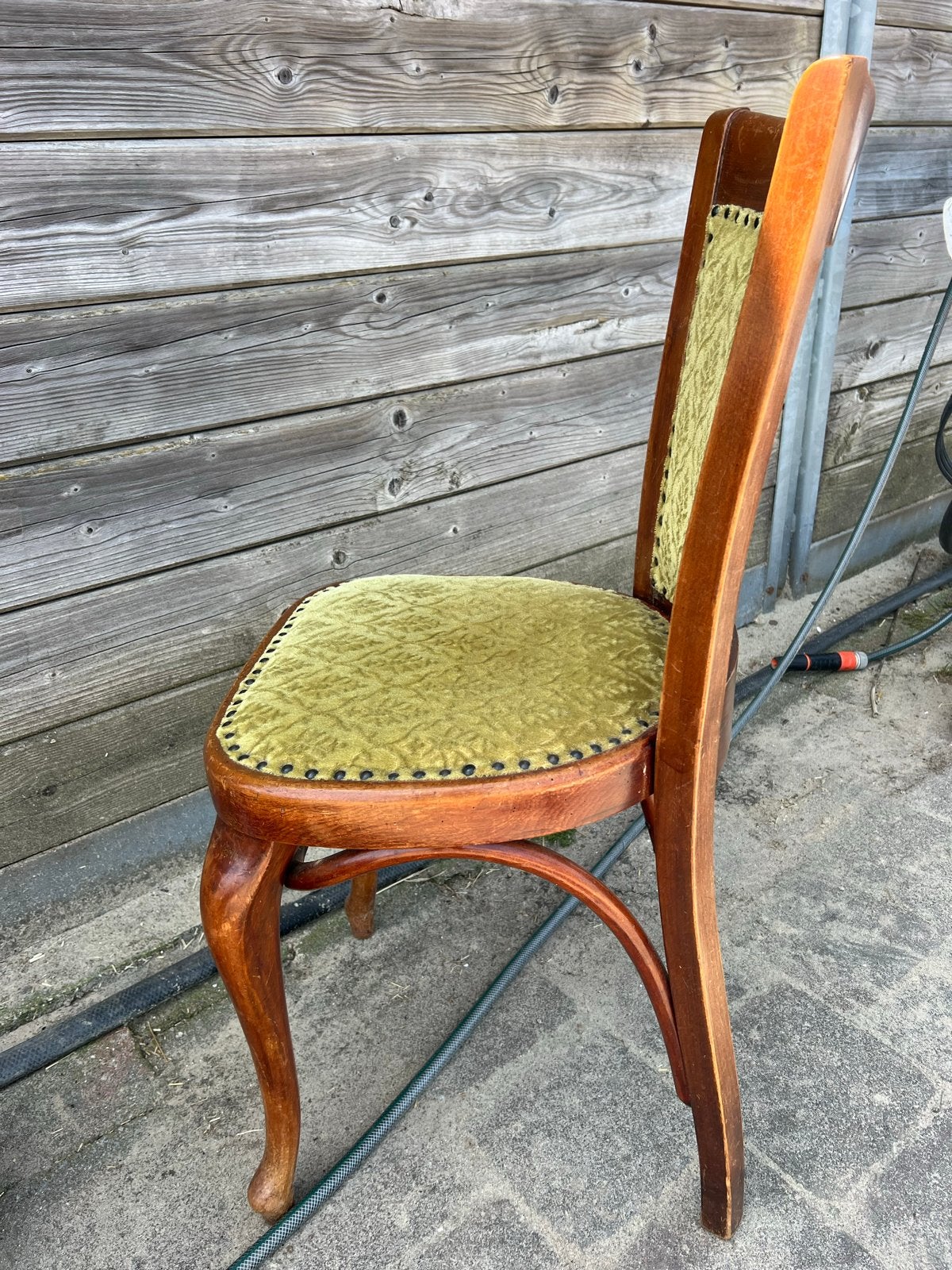 Drie  Thonet Wien stoel, antiek / vintage, Huis en Inrichting, Stoelen, Ophalen, Tionet, Gebruikt, Hout