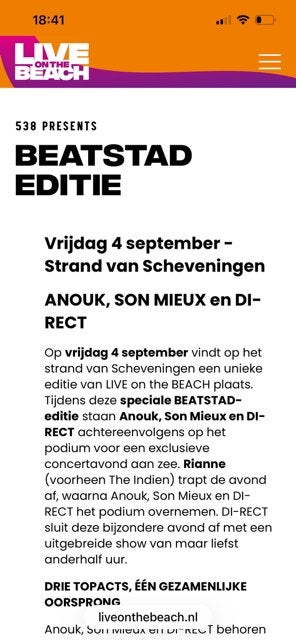 concert, Twee personen, September