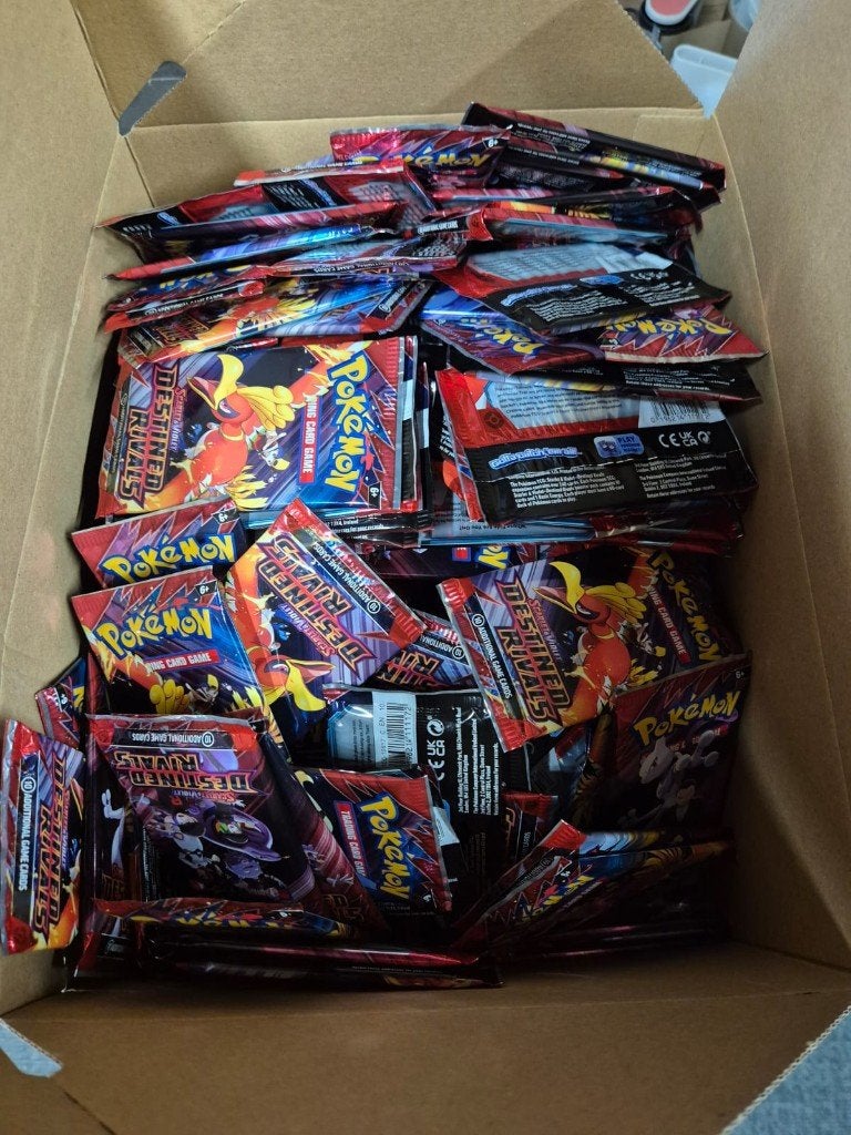Pokemon Destined Rivals Booster Packs, Ophalen of Verzenden, Nieuw, Booster