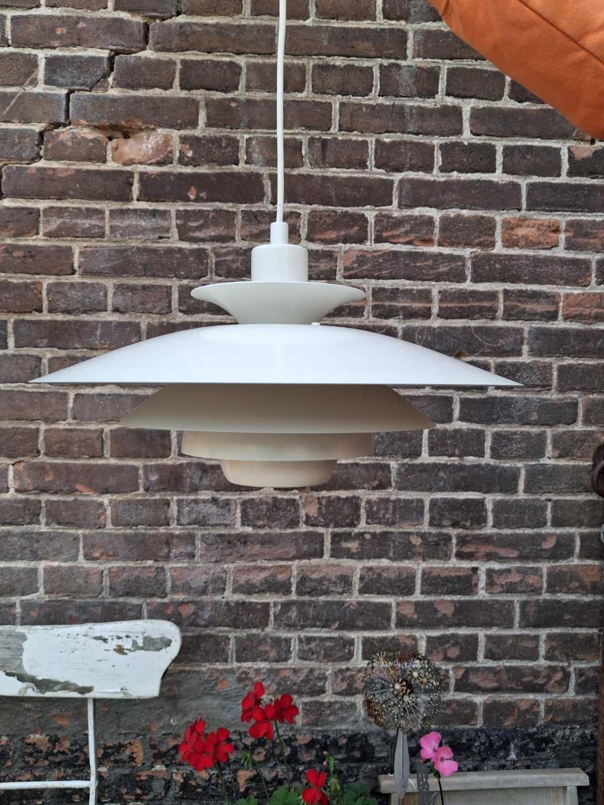 Vintage Alexia 8079-H Hanglamp - Deens Design, Ophalen, Gebruikt, Metaal, E27 (groot)