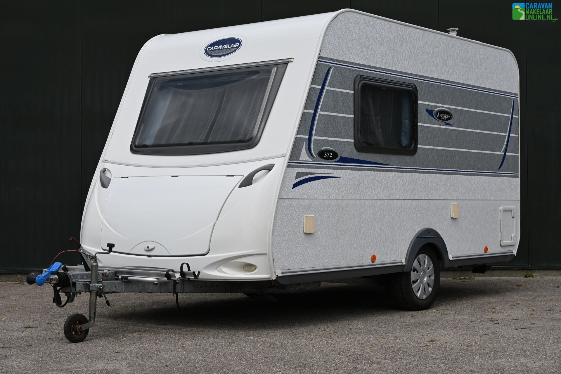 Caravelair Antarès Luxe 372 Enkele bedden|Luifel|Fietsdrage, Standaardzit, Tot en met 2, 750 - 1000 kg, 4 tot 5 meter