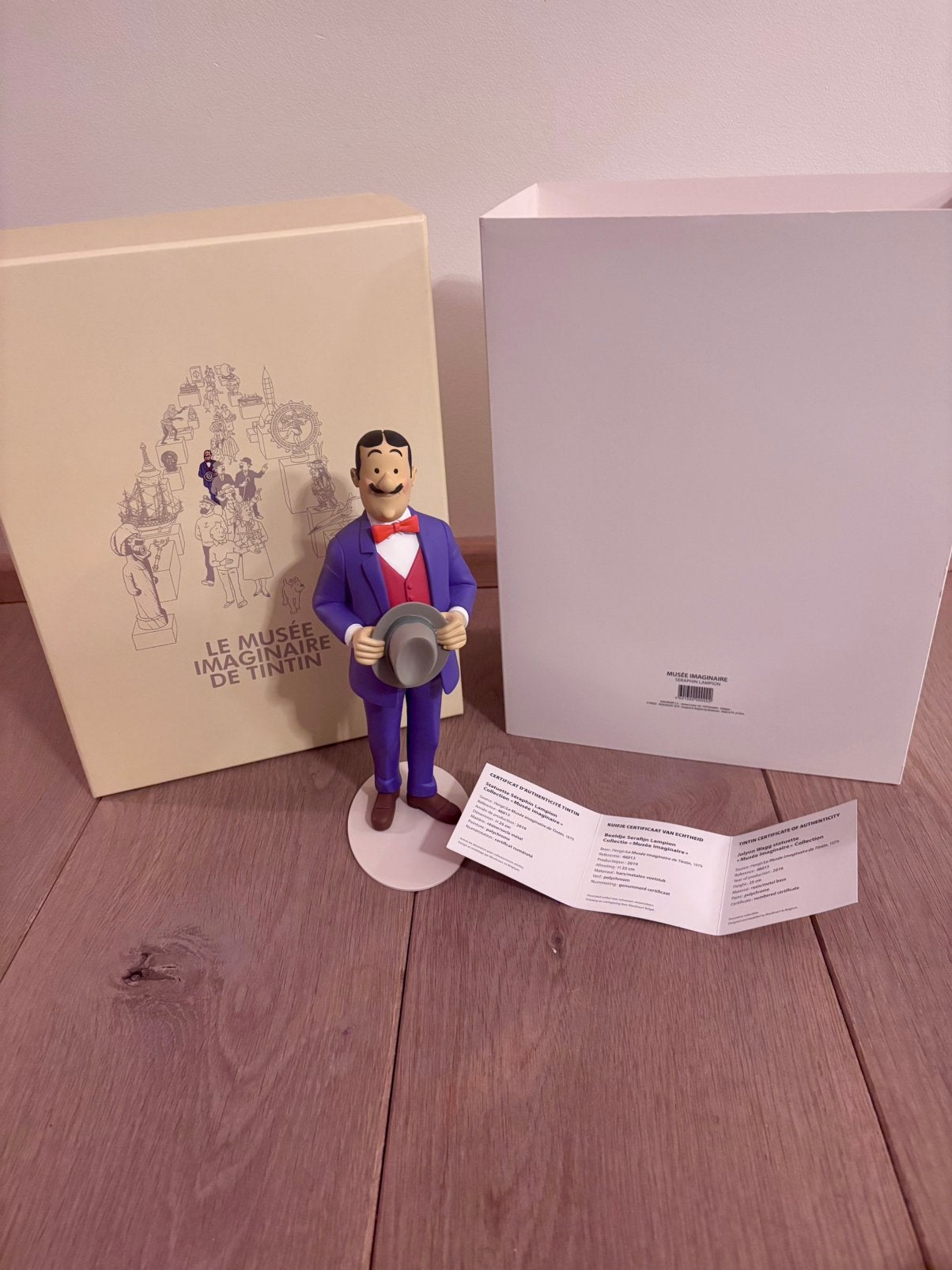 Kuifje/Tintin beeld Serafijn Lampion nieuw in doos, Verzamelen, Stripfiguren, Ophalen of Verzenden, Kuifje, Zo goed als nieuw