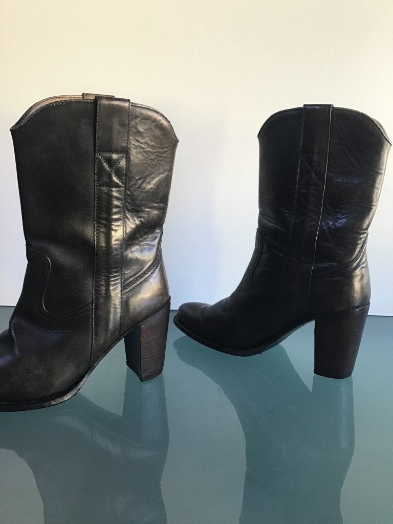 Sendra boho bruine leren laarzen 38 | Gratis verzenden, Bruin, Verzenden, Zo goed als nieuw, Hoge laarzen
