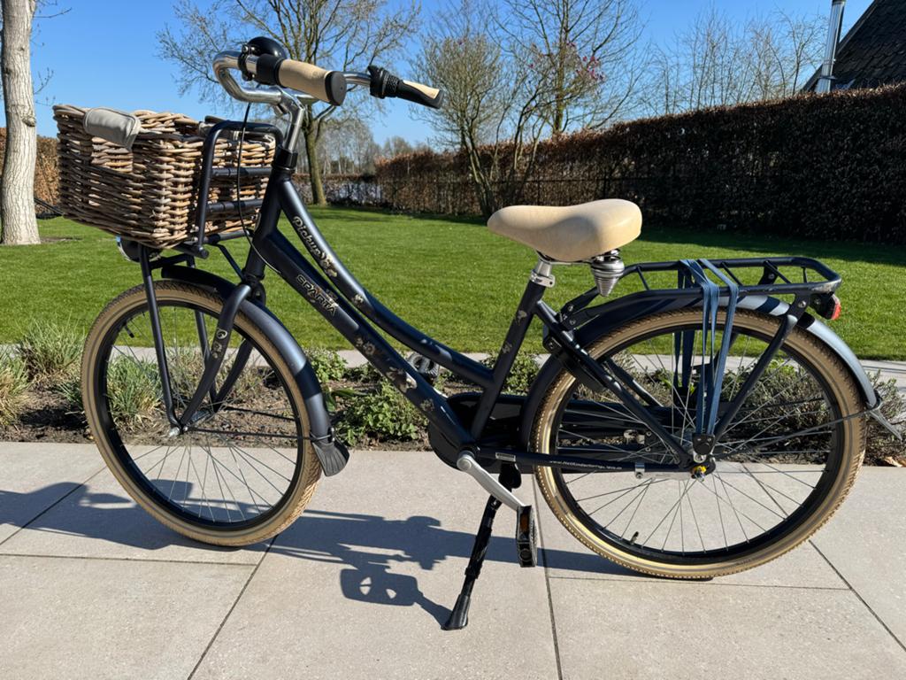 Sparta Pick-Up Meisjesfiets met Mand - 24 inch, Fietsen en Brommers, Fietsen | Meisjes, Ophalen, Zo goed als nieuw, 24 inch, Versnellingen