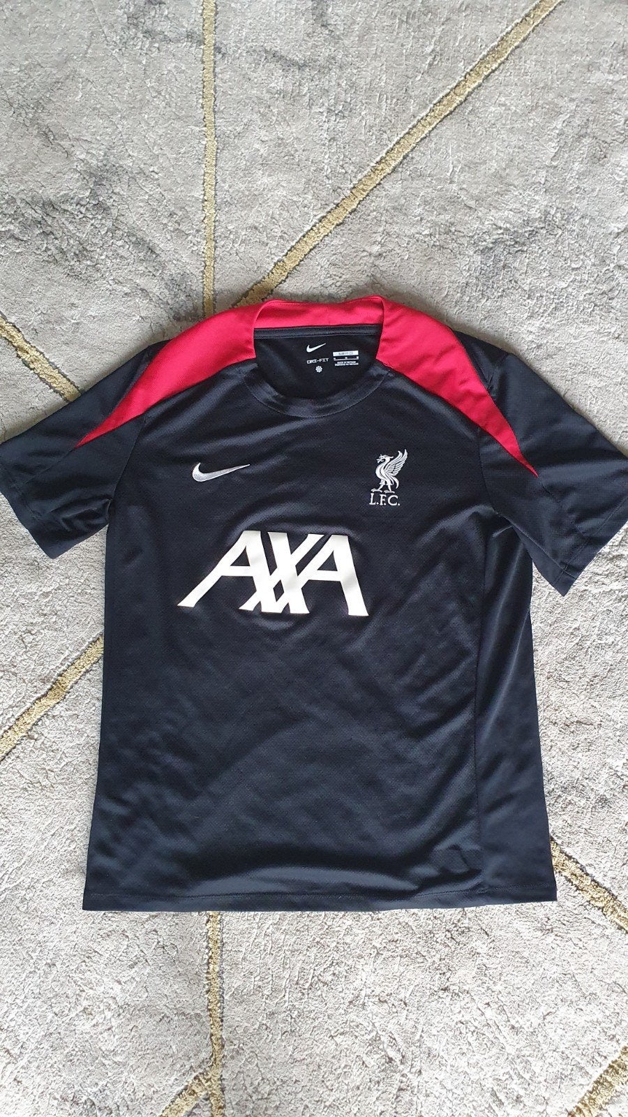 Liverpool FC Trainingsshirt Nike Dri-FIT Zwart/Rood Maat M, Kleding | Heren, Ophalen of Verzenden, Nike