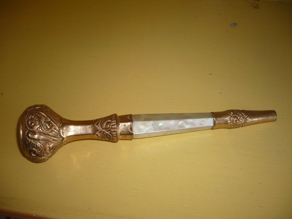 Mie18;<> antieke handvat van een paraplu/wandelstok handvat, Verzenden
