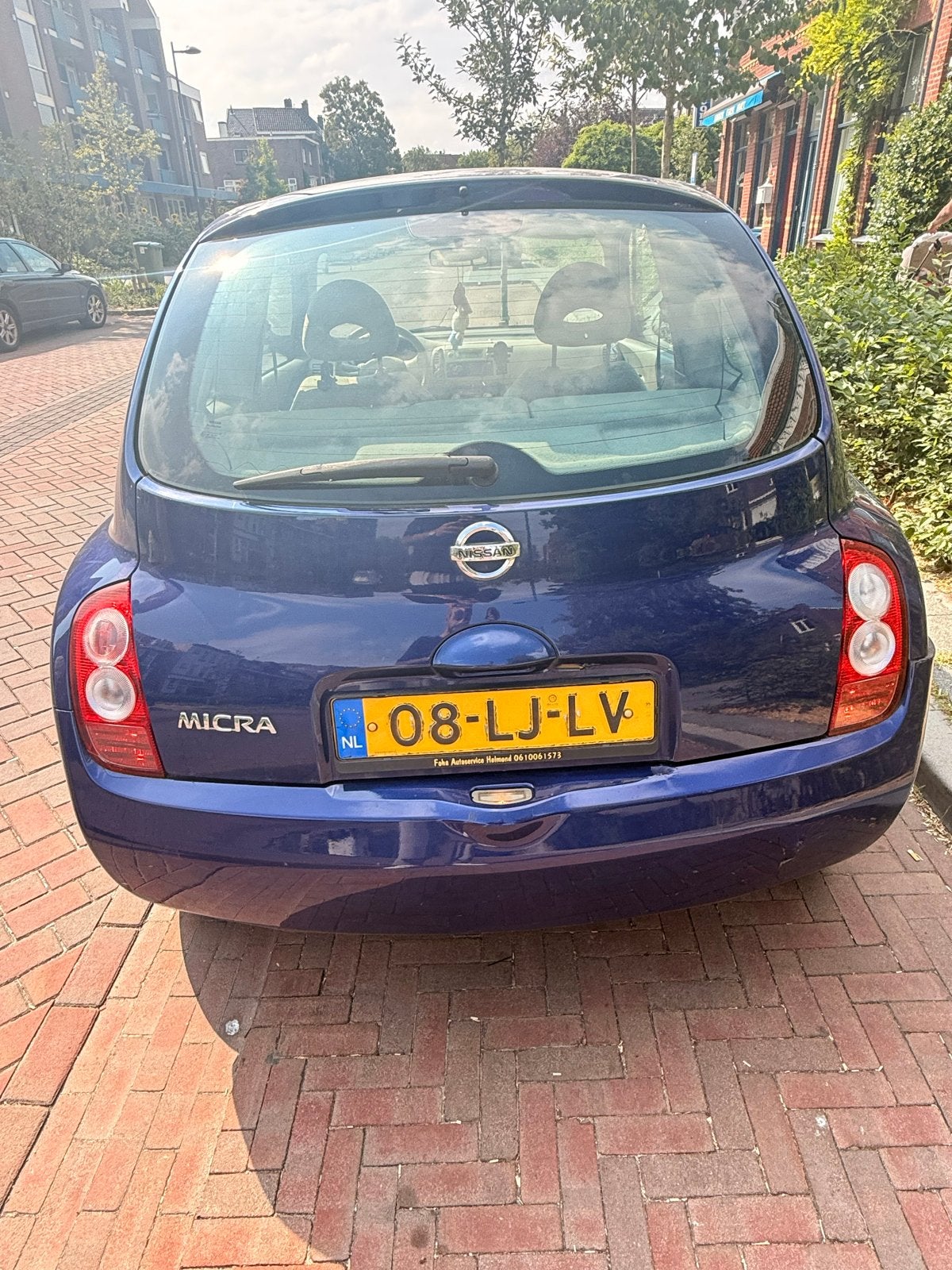 Nissan Micra 2003 |Nieuwe Banden|Nieuwe APK, Voorwielaandrijving, Stof, Beige, 4 cilinders