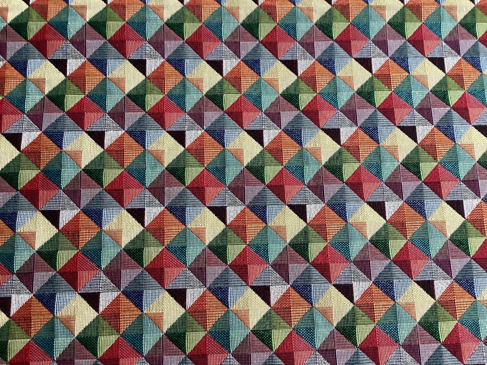 Nieuwe coupon Goblin stof geometrische print 1 x 1,4 mtr, Ophalen, 120 cm of meer, Nieuw, Katoen