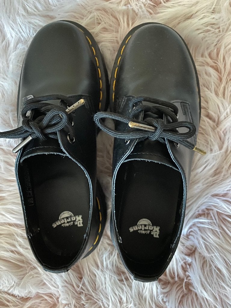 Dr. Martens 1461 glad  leer Maat 39 - 3 keer gedragen, Schoenen met lage hakken, Zwart, Ophalen of Verzenden, Dr. Martens