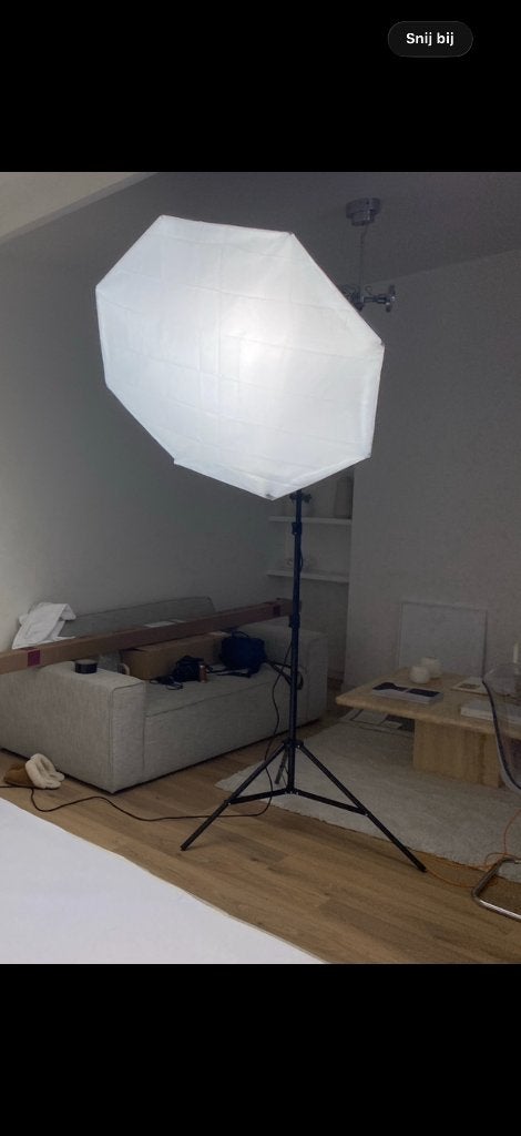 Falcon Eyes Daglichtlamp + Octabox 120cm + Lampstatief, Ophalen of Verzenden, Zo goed als nieuw, Lamp of Flitsset