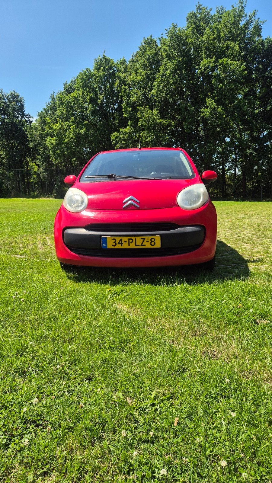 Citroën C1 1.0 5-DRS 2006 Rood, Auto's, Citroën, Voorwielaandrijving, Stof, Electronic Stability Program (ESP), 4 stoelen