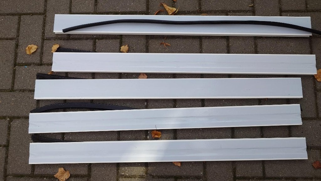 glasprofiel, H-profiel voor glazen schuifwand. l= 98,5 cm, Ophalen of Verzenden, Nieuw, Veranda
