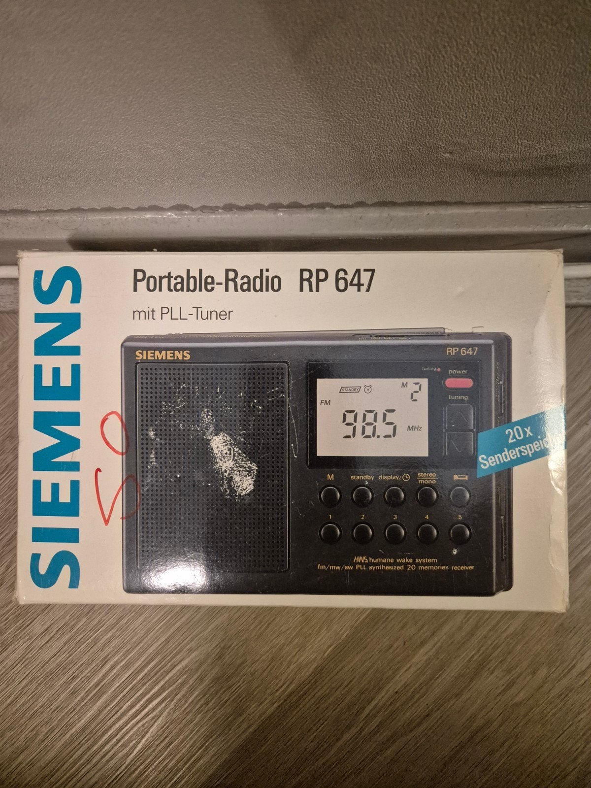 Siemens Portable-Radio RP 647 met PLL-Tuner, Ophalen of Verzenden
