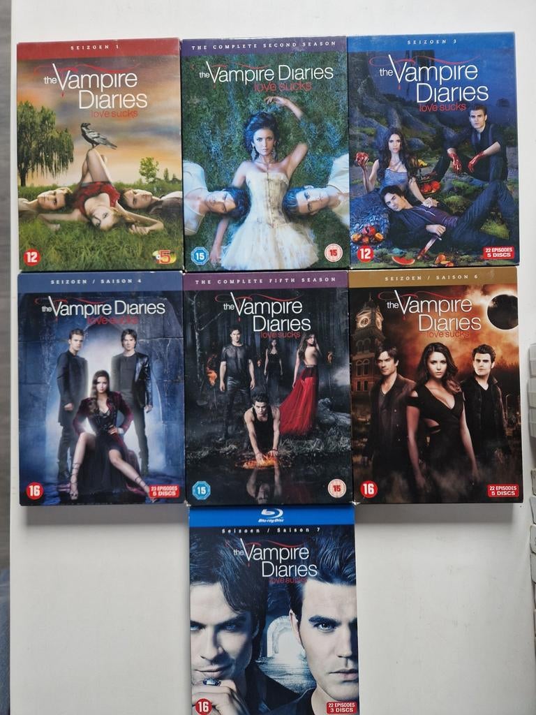 The Vampire Diaries DVD Boxset Seizoen 1-7, Gebruikt, Vanaf 16 jaar, Boxset, Drama