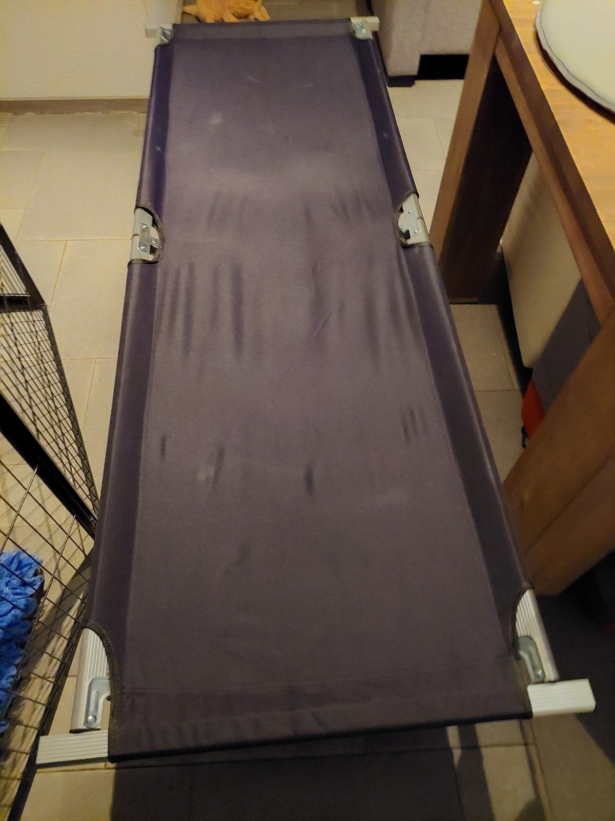 Veldbed, Ophalen
