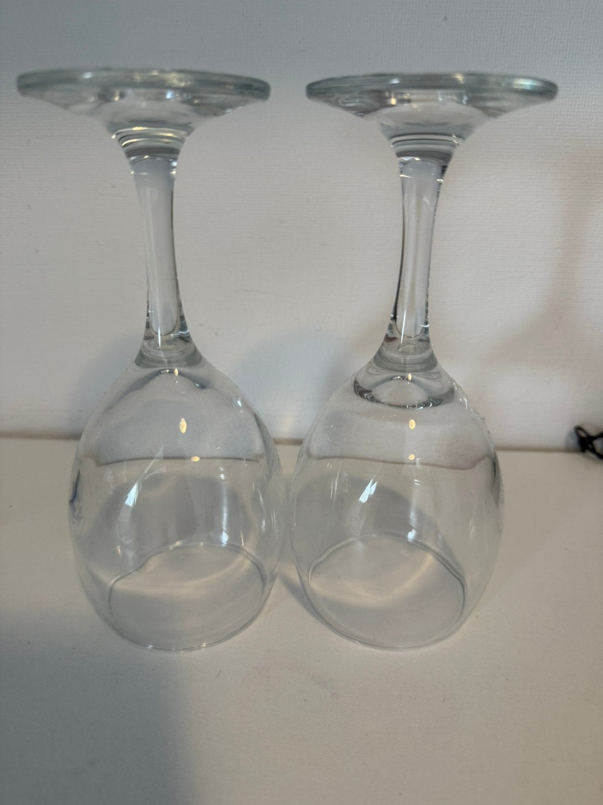 2 wijn glazen, Ophalen, Glas of Glazen, Gebruikt, Glas