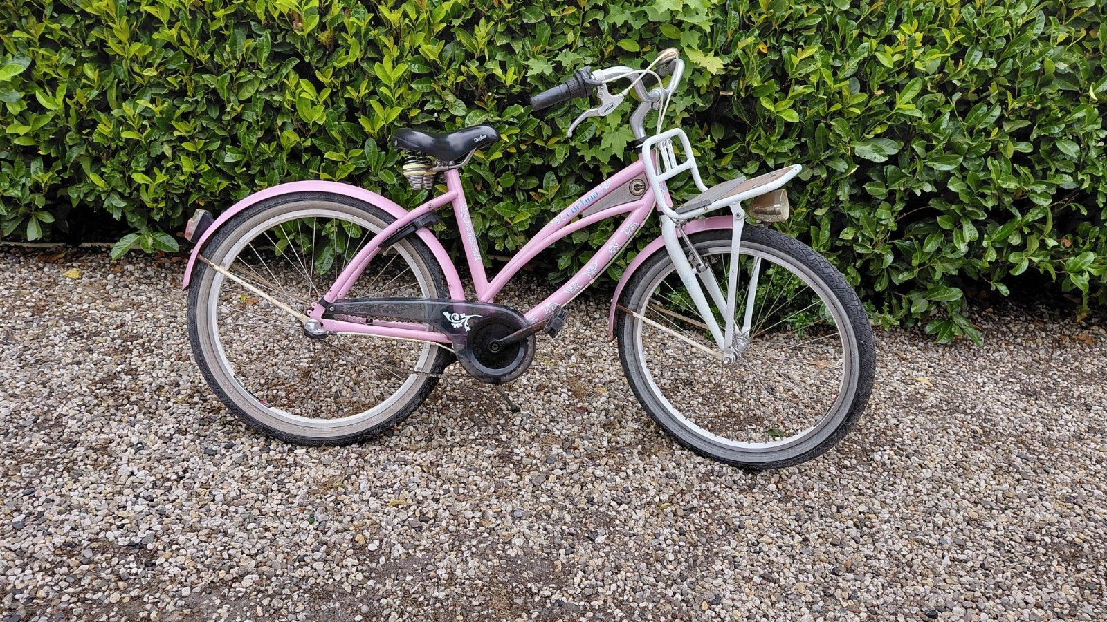 Cortina cruiser fiets lichtroze met drie versnellingen, Ophalen, Terugtraprem, Versnellingen, Cortina
