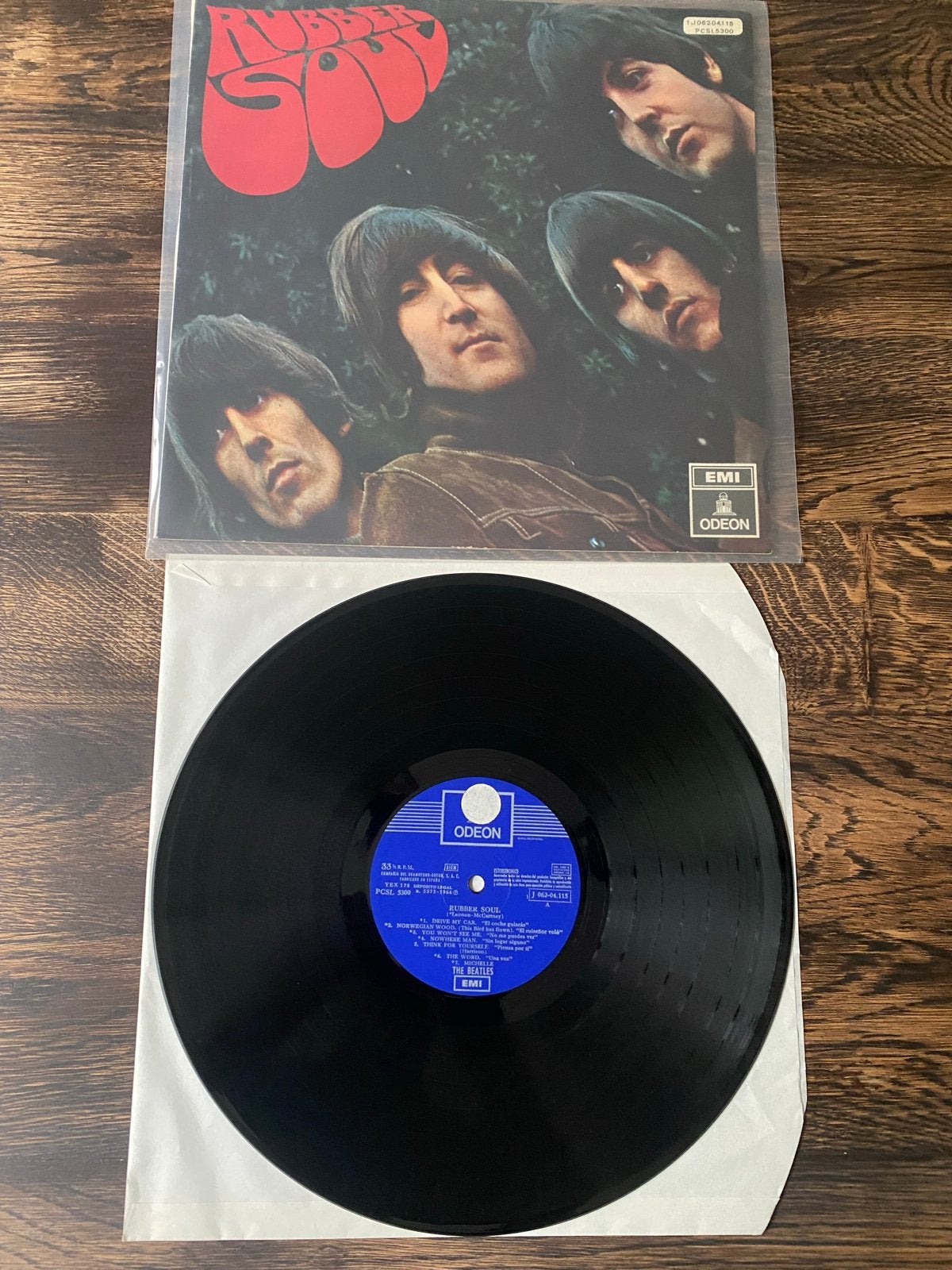 LP The Beatles - Rubber Soul (Odeon, Spaanse persing), Originele persing, Ophalen, Gebruikt, 12 inch