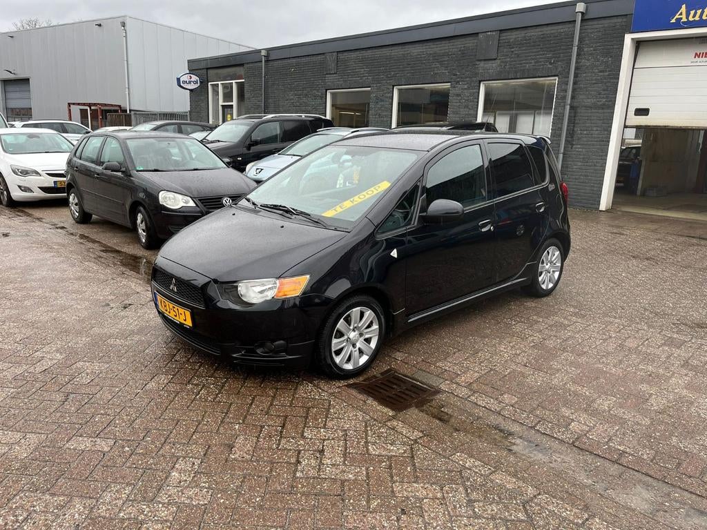 Mitsubishi Colt 1.1 5-DR 2012 Zwart Airco APK, 74 pk, 750 kg, Bedrijf, Handgeschakeld