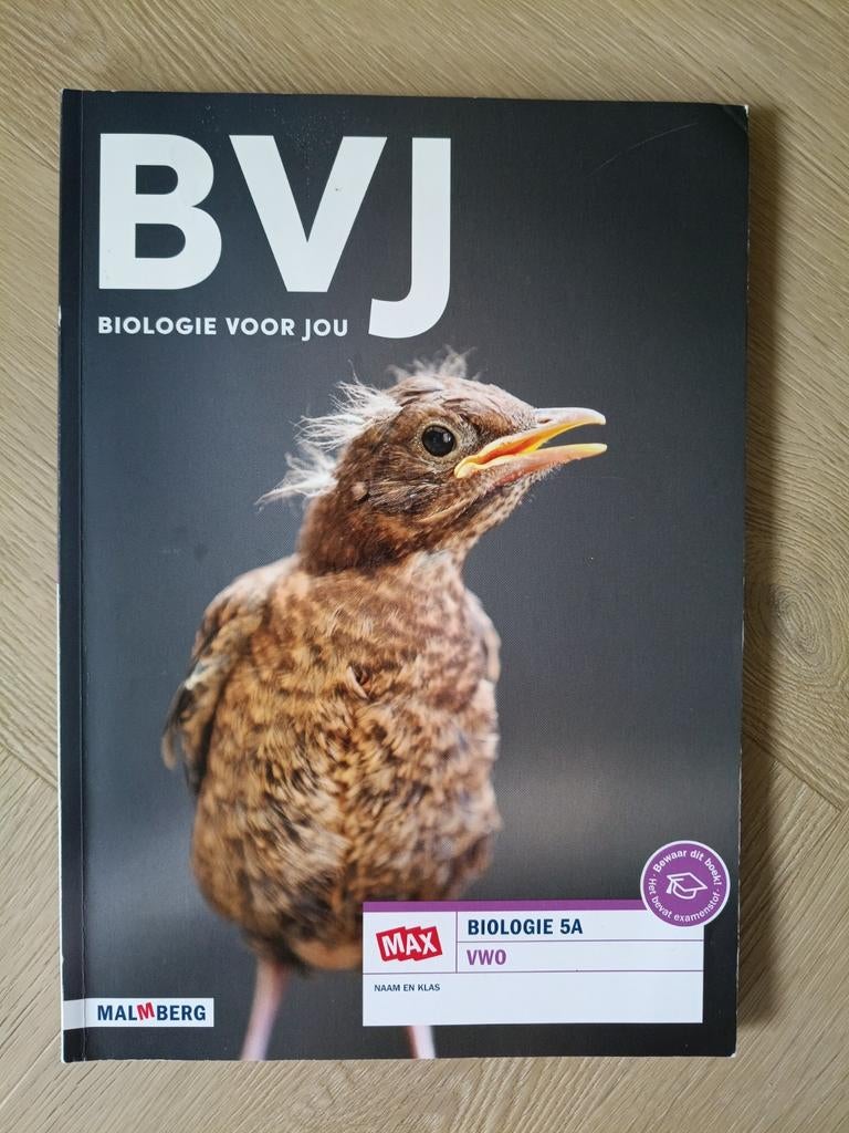 Biologie voor Jou VWO 5A - Malmberg, Boeken, Schoolboeken, Gelezen, VWO, Arthur Jansen, Biologie