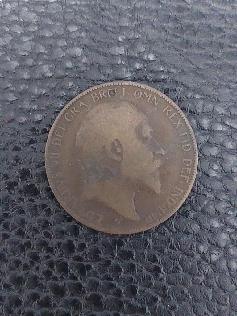 1906 Britse Penny Munt - Edward VII, Postzegels en Munten, Ophalen of Verzenden, Losse munt