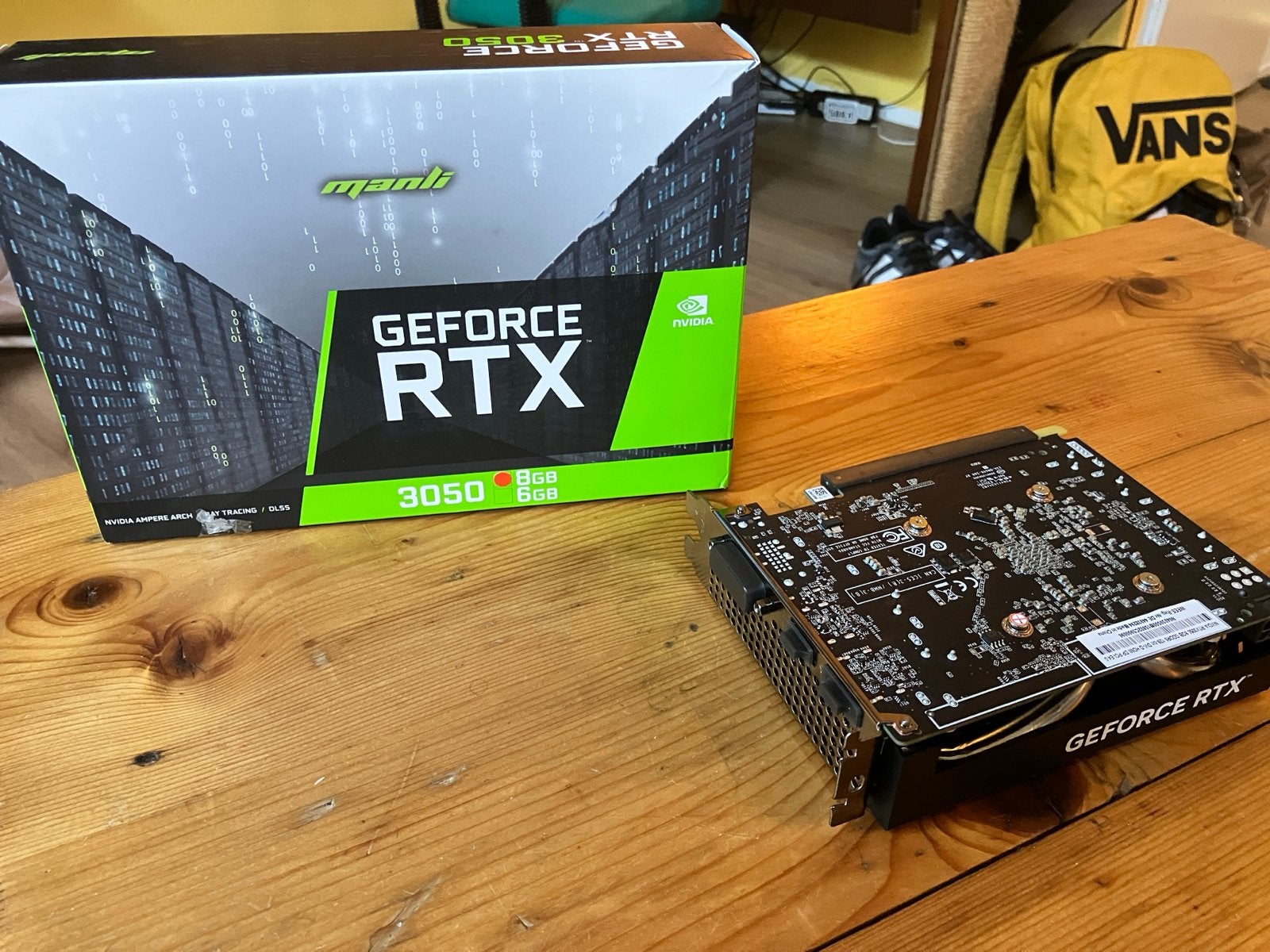 Manli Geforce RTX 3050 8GB Videokaart, HDMI, GDDR6, PCI-Express 4, Ophalen of Verzenden