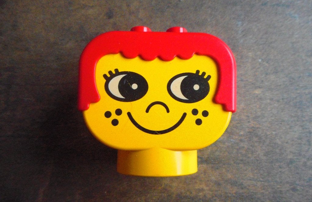 Lego Duplo Figure Head Human (zie foto's), Kinderen en Baby's, Speelgoed | Duplo en Lego, Ophalen of Verzenden, Gebruikt, Losse stenen