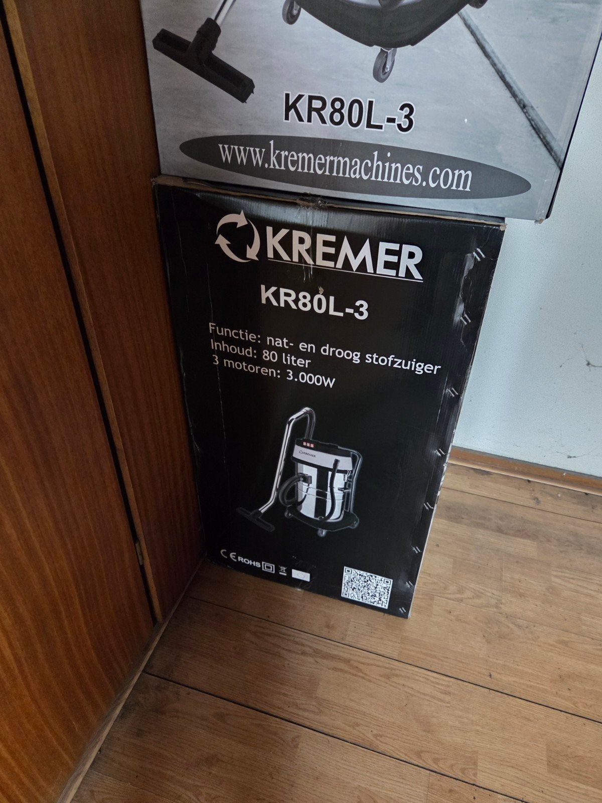Nieuwe Kremer Industriële Stofzuiger KR80L-3 met 3 Motoren, Ophalen of Verzenden, Nieuw, Industriële stofzuiger, Overige merken