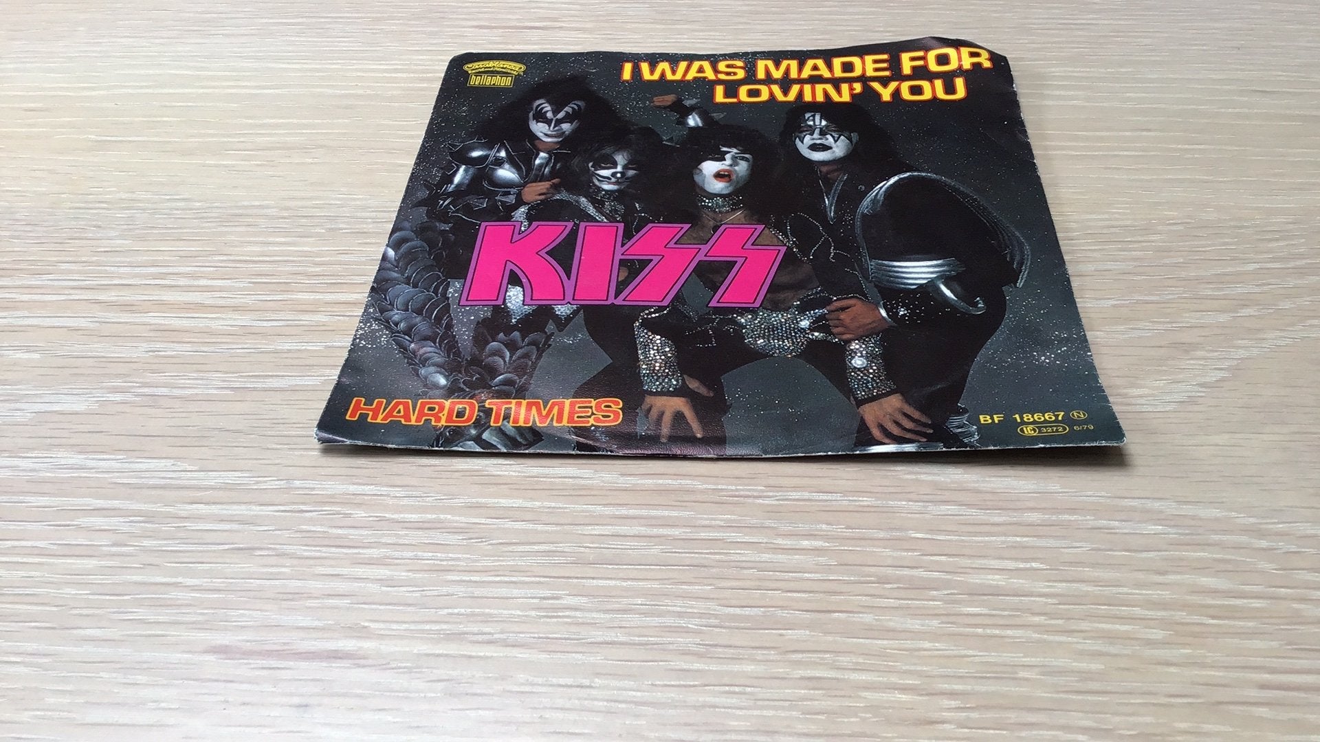 TOP-SINGLE VAN KISS: I WAS MADE FOR LOVIN YOU, Ophalen of Verzenden, Zo goed als nieuw
