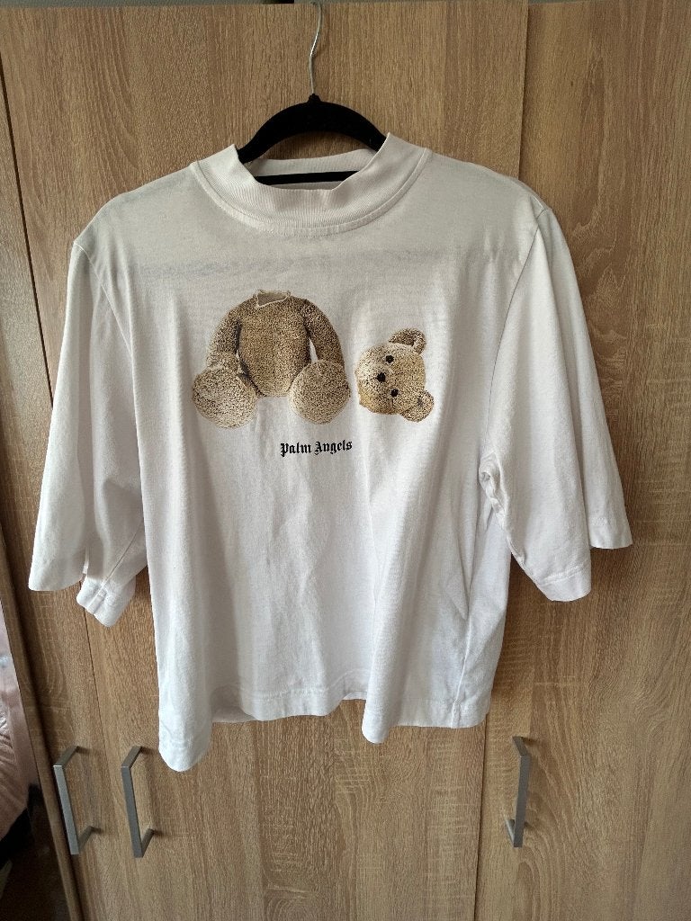 Palm angels T-shirt woman’s, Kleding | Dames, Maat 38/40 (M), Wit, Ophalen of Verzenden, Zo goed als nieuw