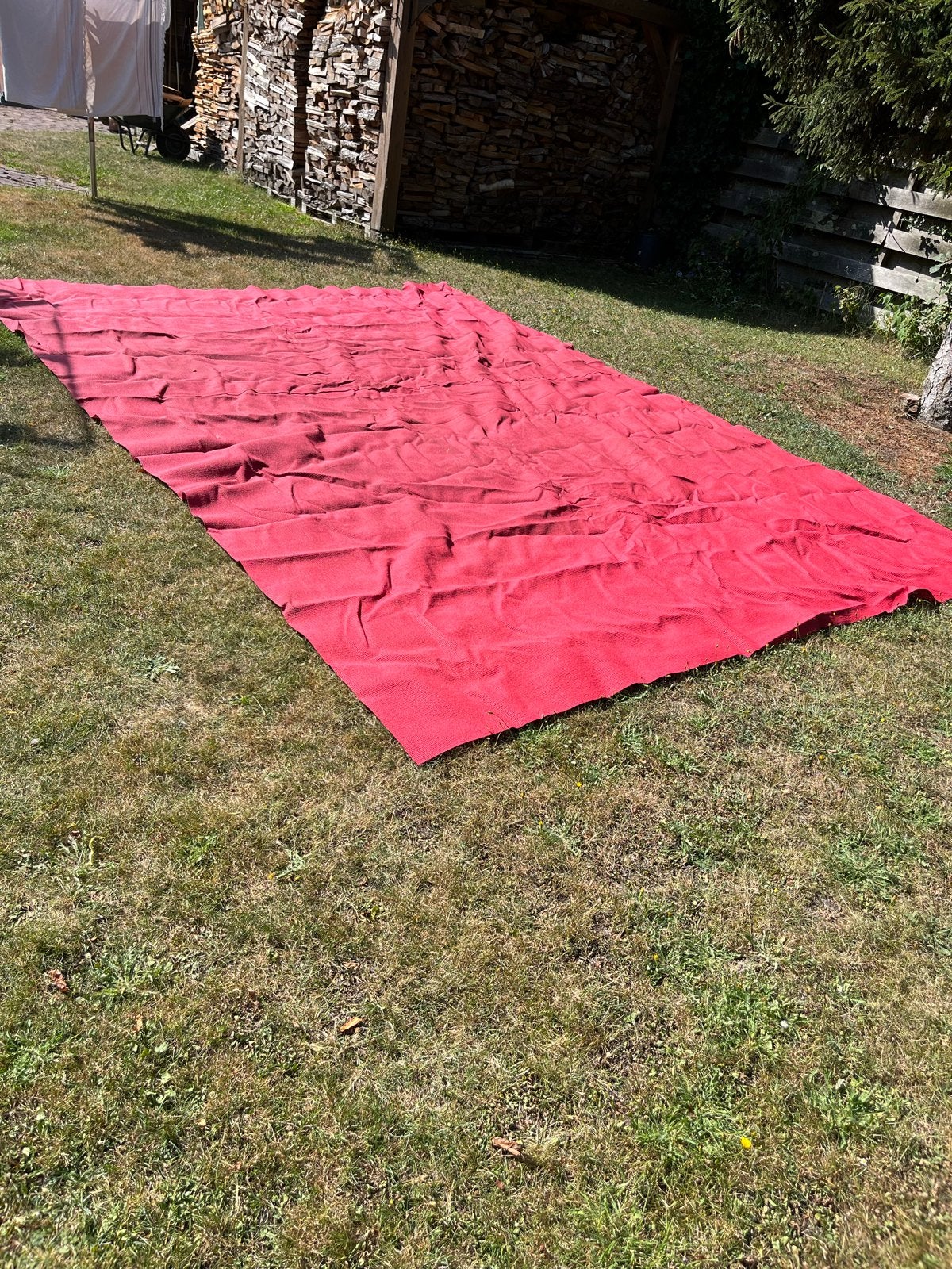 Grondzeil voor tent of bij caravan 4,25 x 3 meter, Tuin en Terras, Partytenten, Ophalen, Gebruikt, Overige typen, Minder dan 4 meter